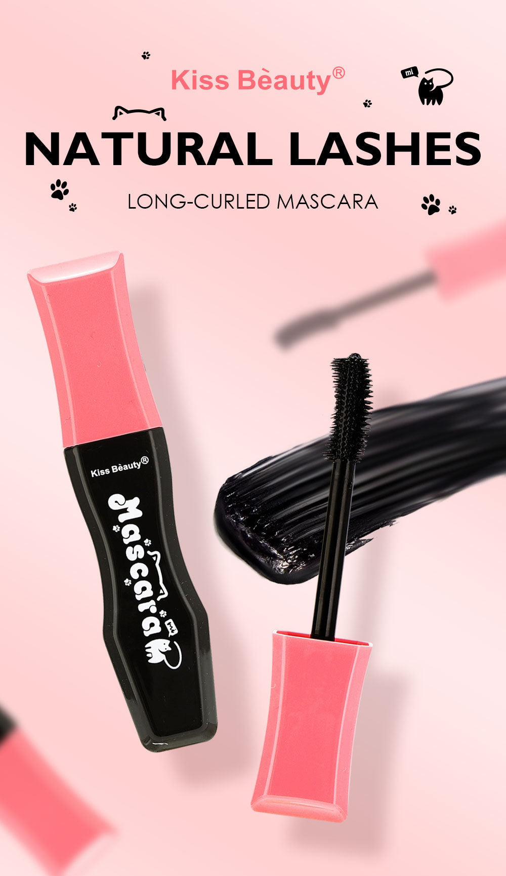 Trendify Aura's (Kiss Beauty) Waterproof Mascara – Curling, Volumizing & Lengthening”