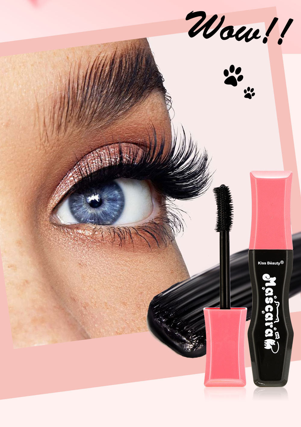 Trendify Aura's (Kiss Beauty) Waterproof Mascara – Curling, Volumizing & Lengthening”