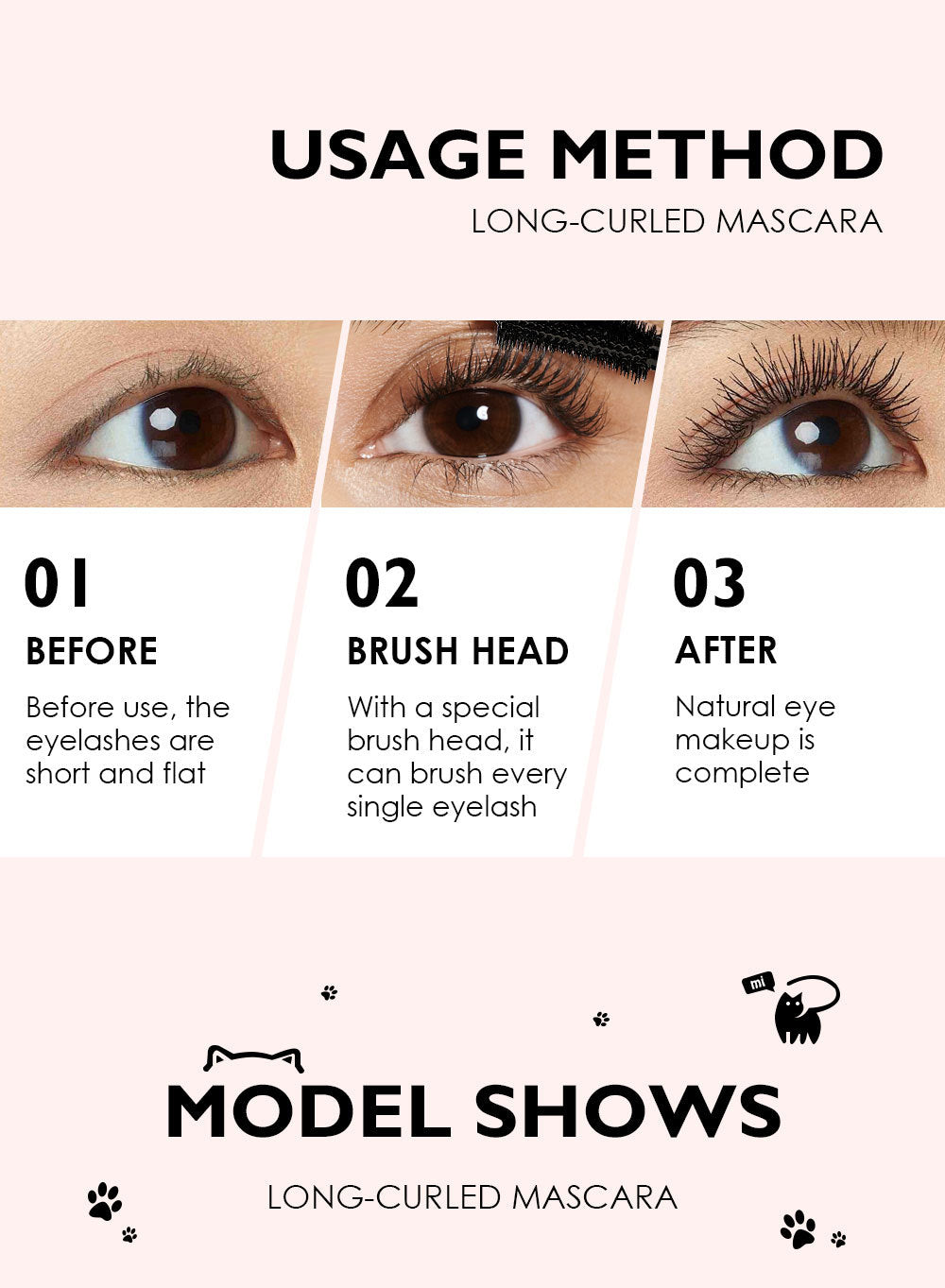 Trendify Aura's (Kiss Beauty) Waterproof Mascara – Curling, Volumizing & Lengthening”