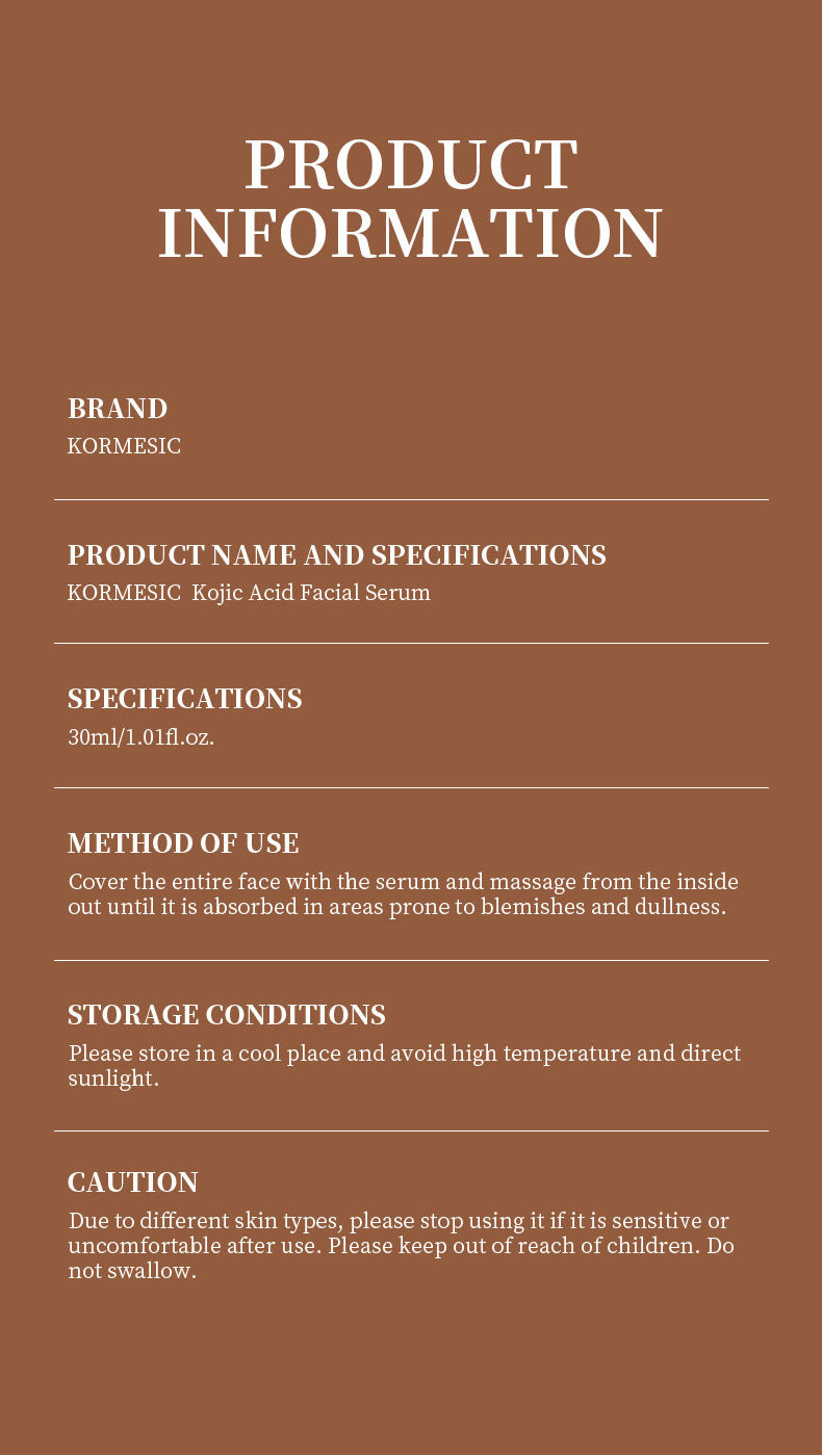 Trendify Aura | KOJIC ACID Facial Serum – Brightening Niacinamide Essence