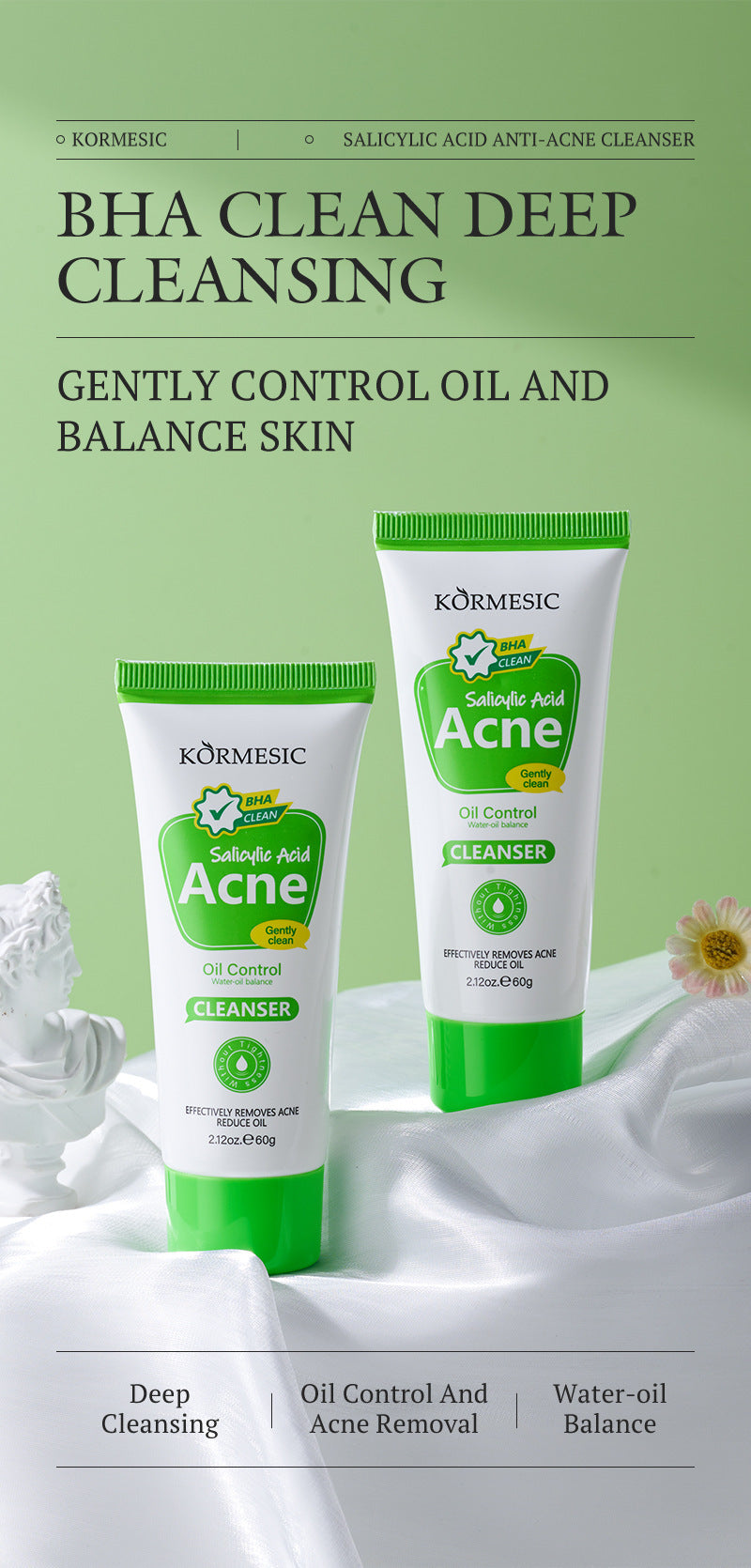 Trendify Aura | KORMESIC Niacinamide Moisturizing Facial Cleanser