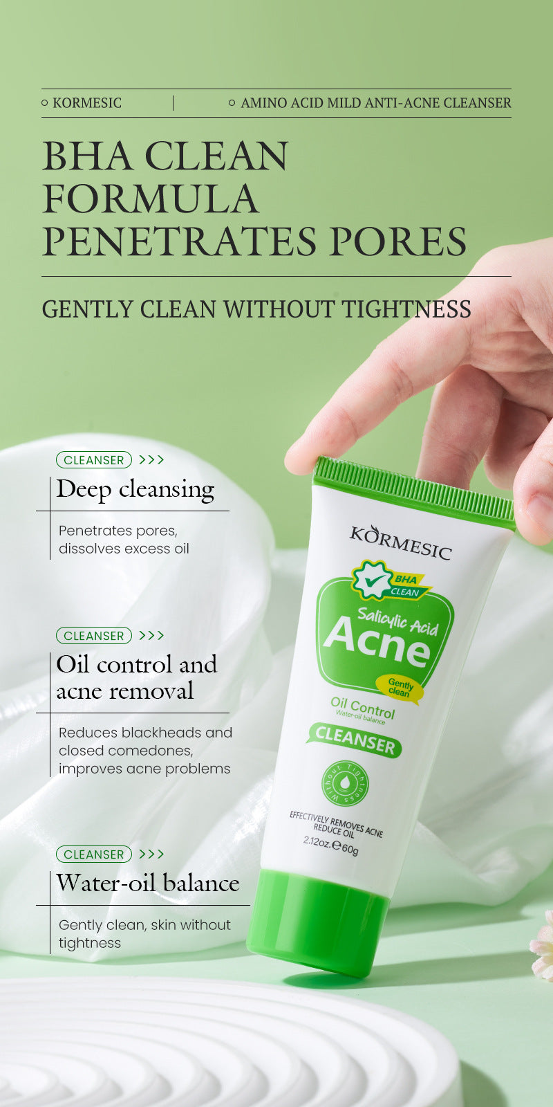 Trendify Aura | KORMESIC Niacinamide Moisturizing Facial Cleanser