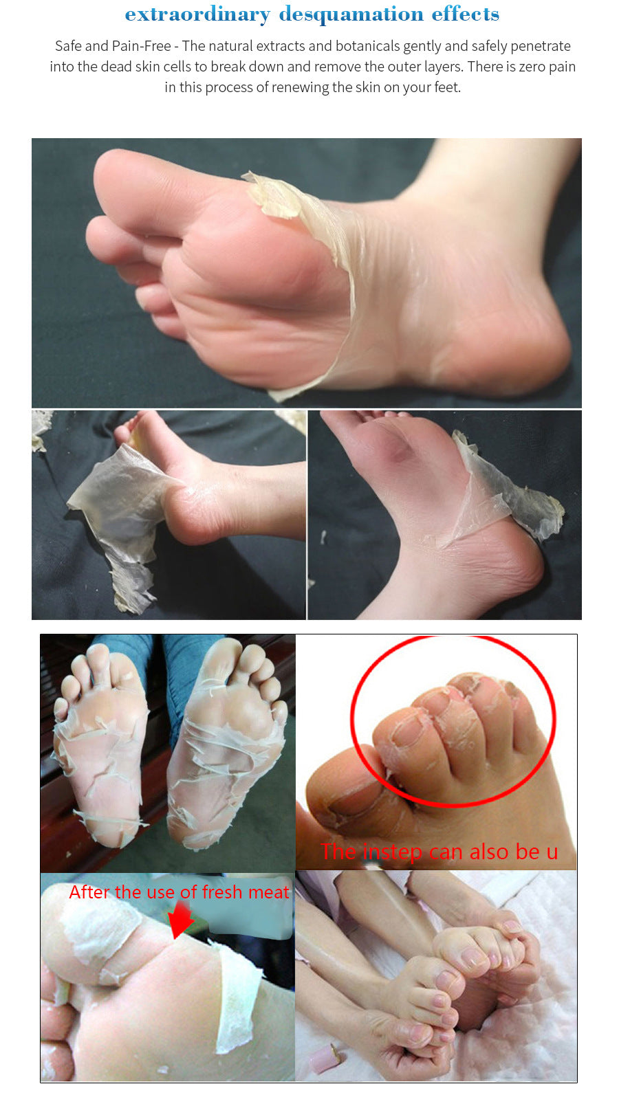Trendify Aura EFERO & PUTIMI Exfoliating Foot Masks