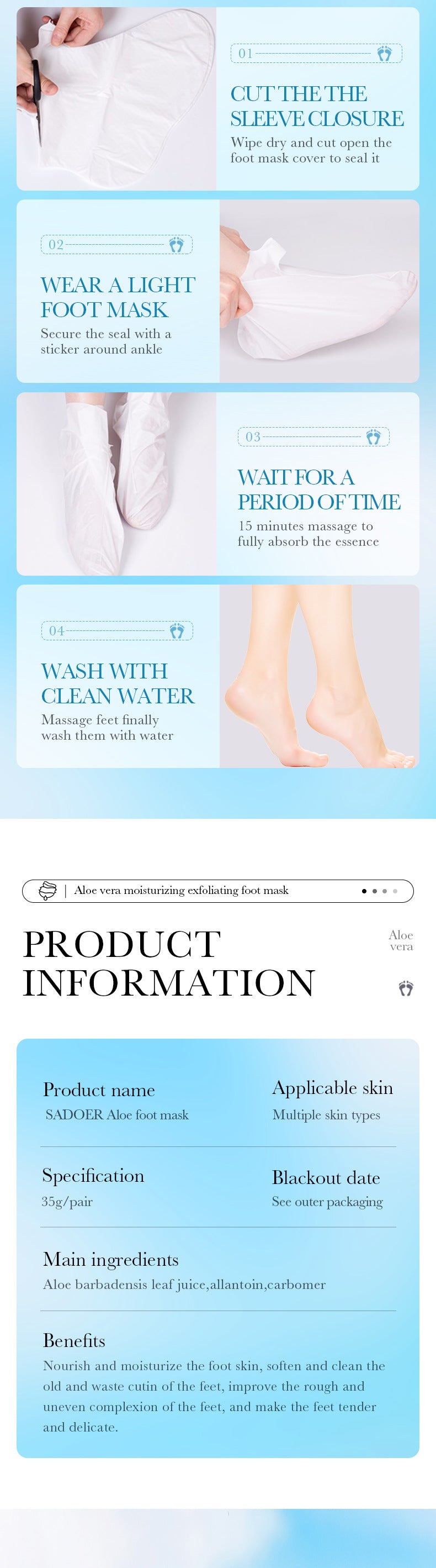 Trendify Aura – SADOER Hand & Foot Mask