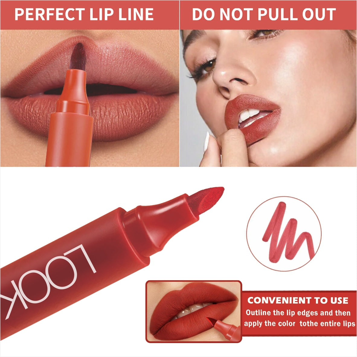 Trendify Aura LOOKAVE Matte Marker Lip Pen