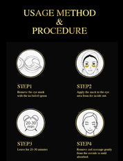 Trendify Aura KABERLINE Gold Eye Mask